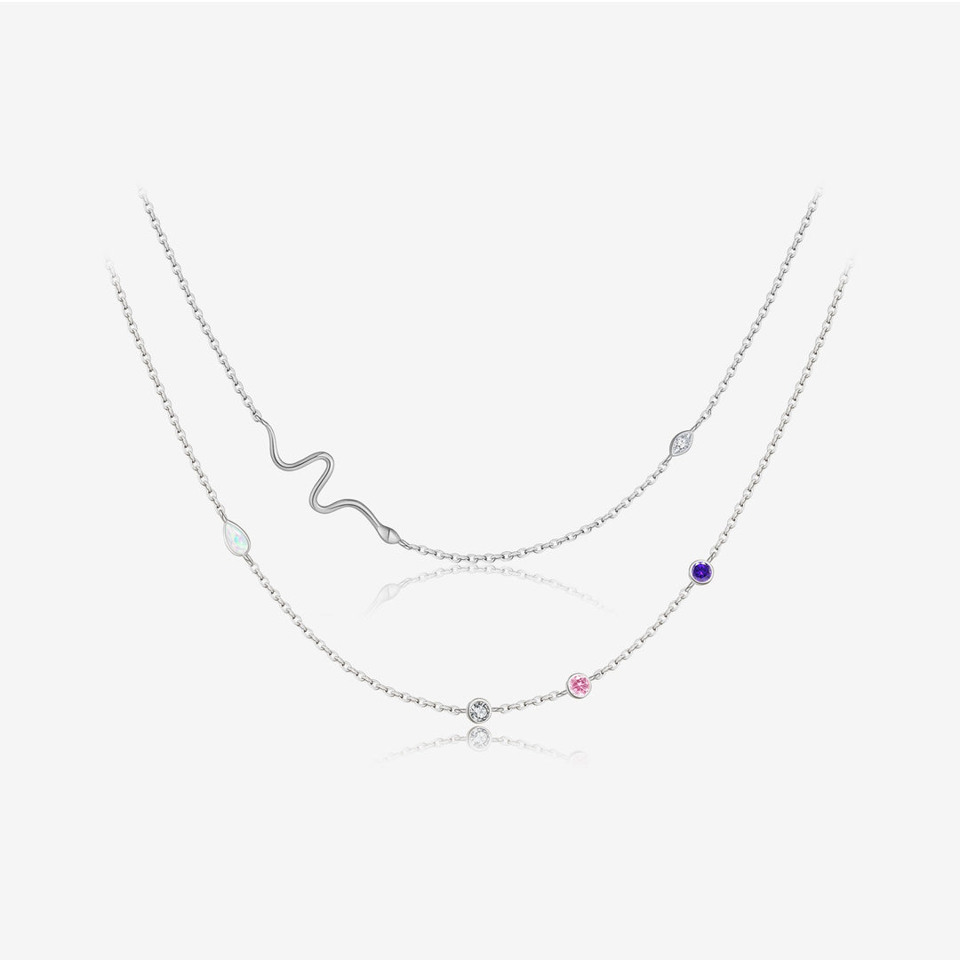 Rainbow Glimmer Necklace