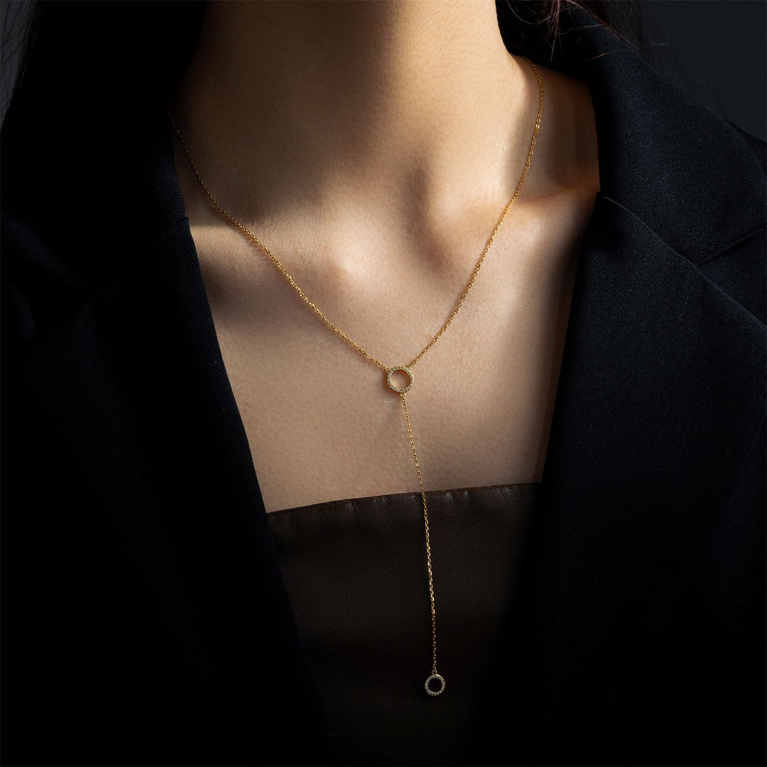 Eclipse Lariat Necklace