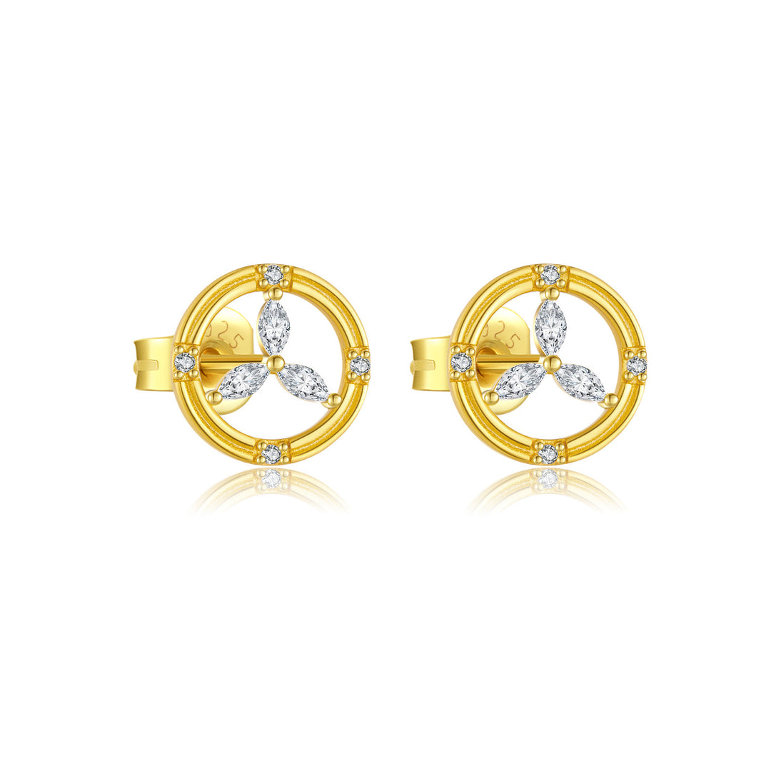 Sunwheel Petal Studs