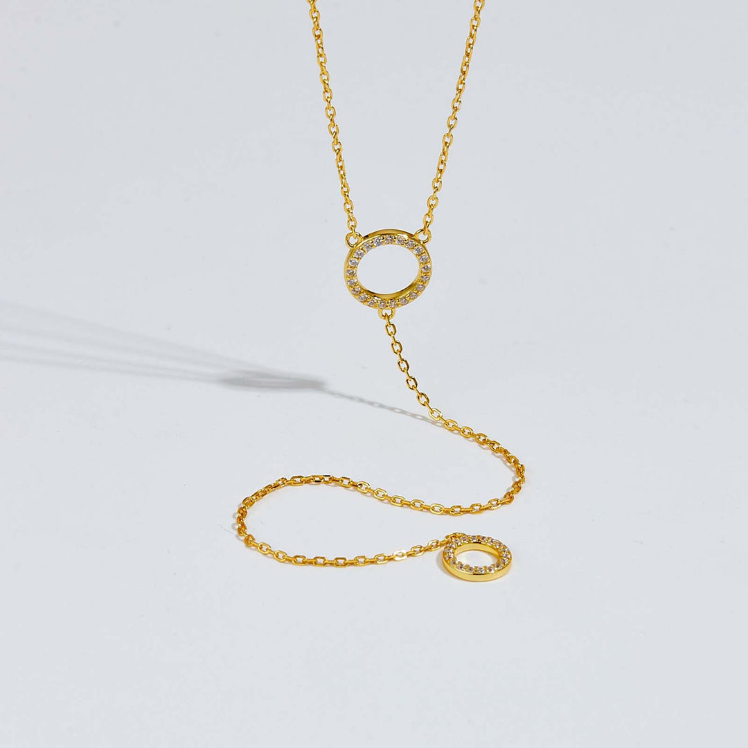 Eclipse Lariat Necklace