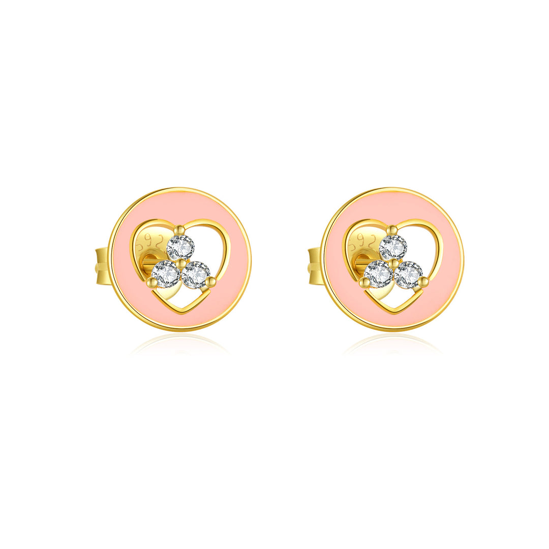 Lucky Heart Blossom Earrings