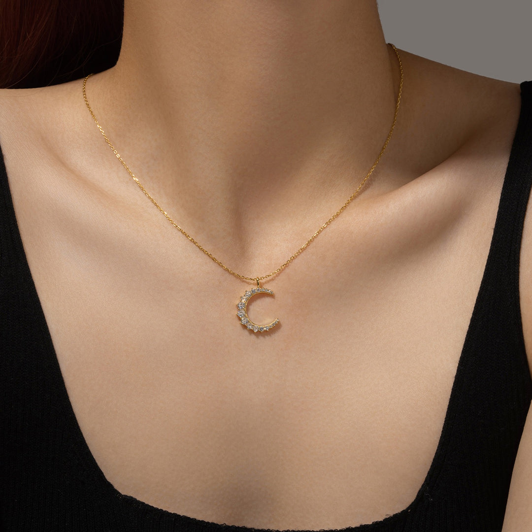 Celestial Crescent Necklace