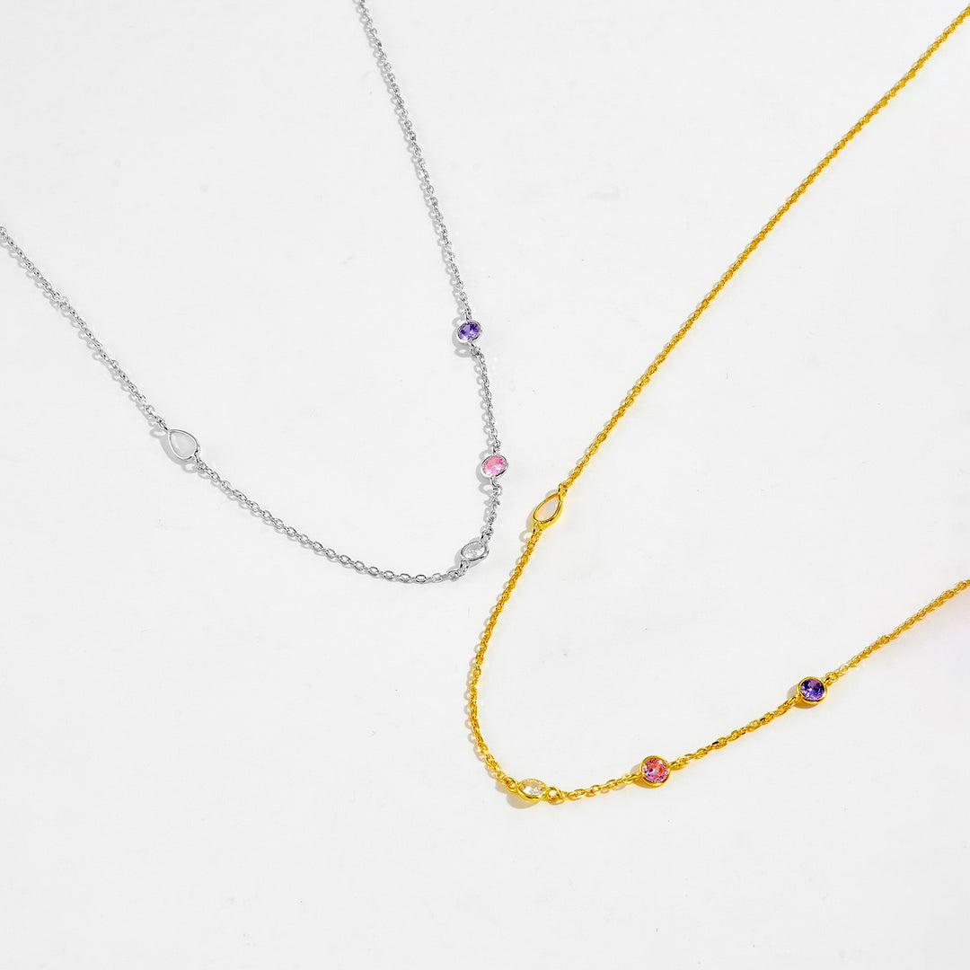 Rainbow Glimmer Necklace