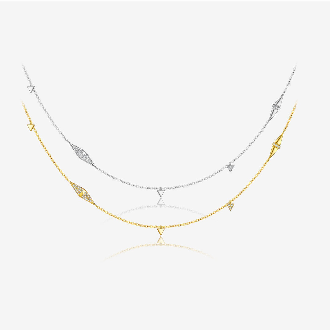 GeoGlow Layered Necklace