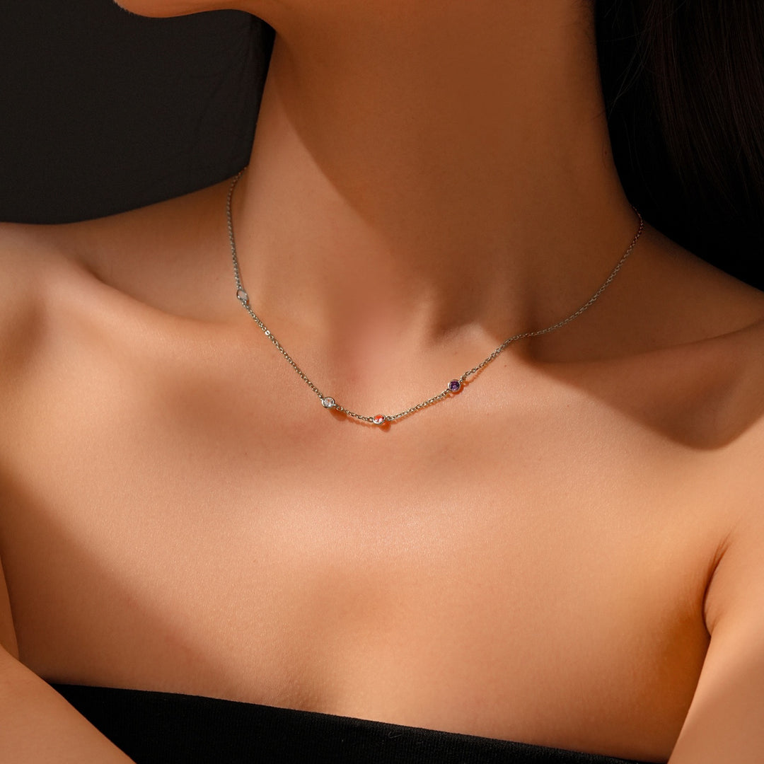 Rainbow Glimmer Necklace