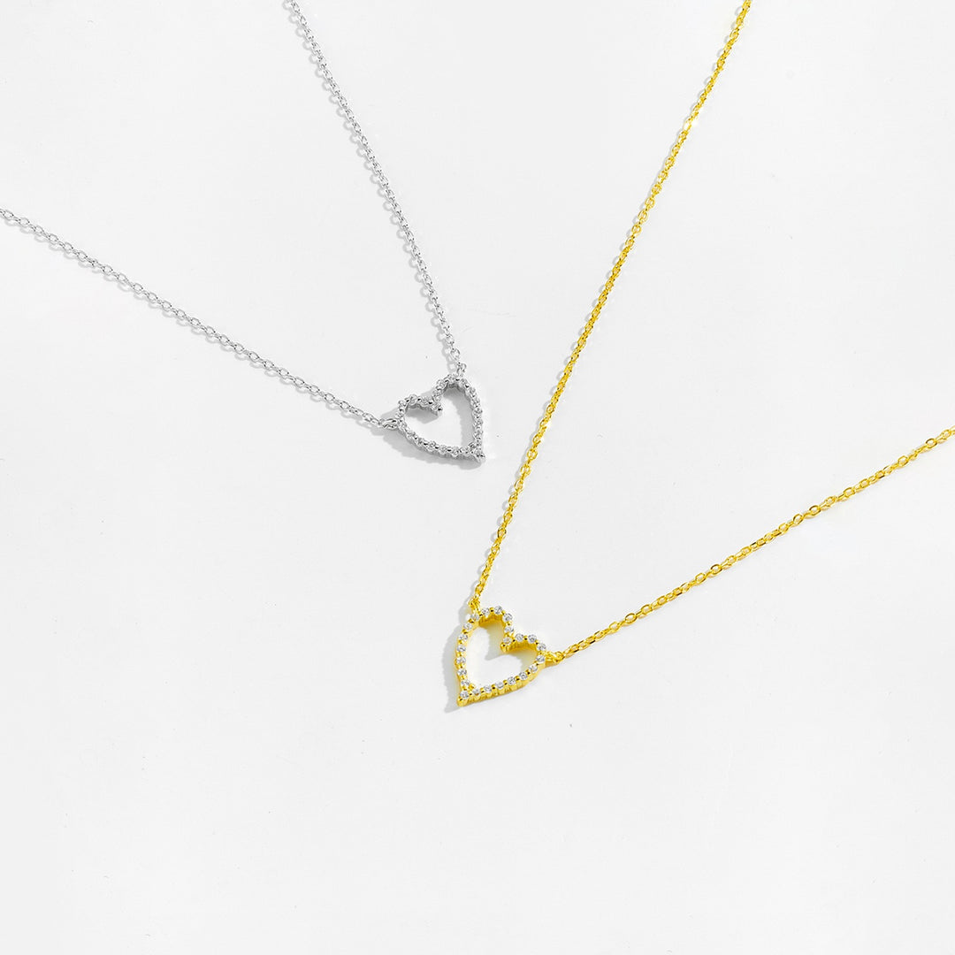 Eternal Spark Heart Necklace