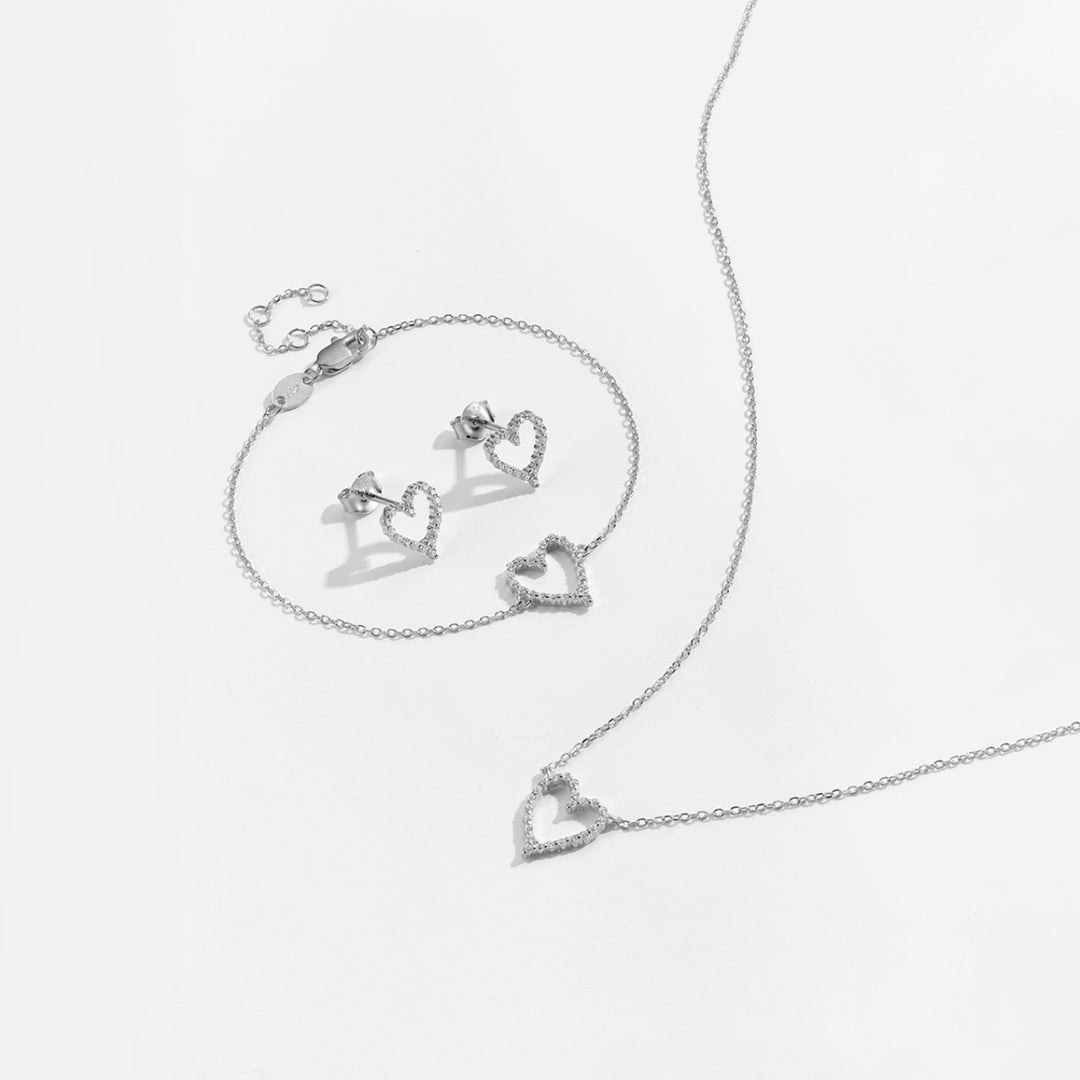 Eternal Spark Heart Necklace