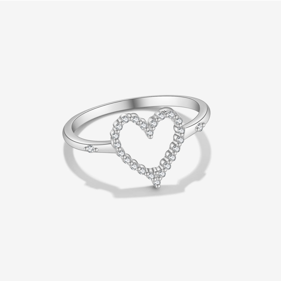 Eternal Spark Heart Ring