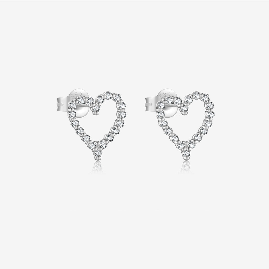 Eternal Spark Heart Earrings