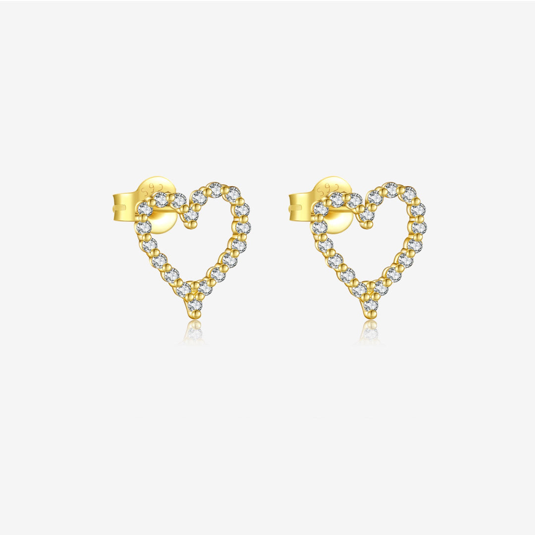 Eternal Spark Heart Earrings