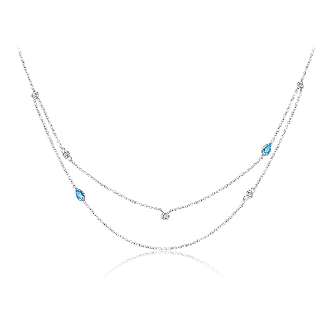 Ocean Drop Double-Layer Necklace