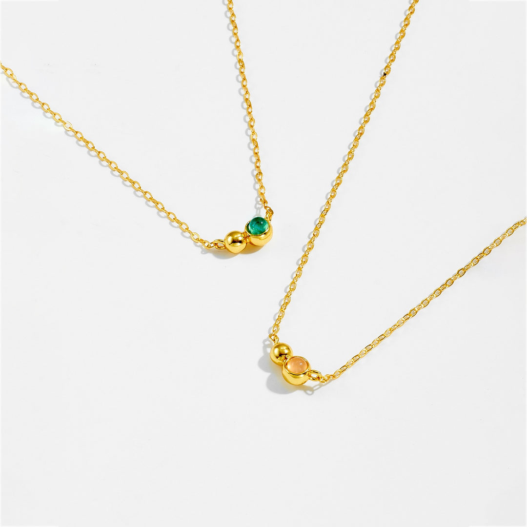 Golden Orbit Trio Necklace