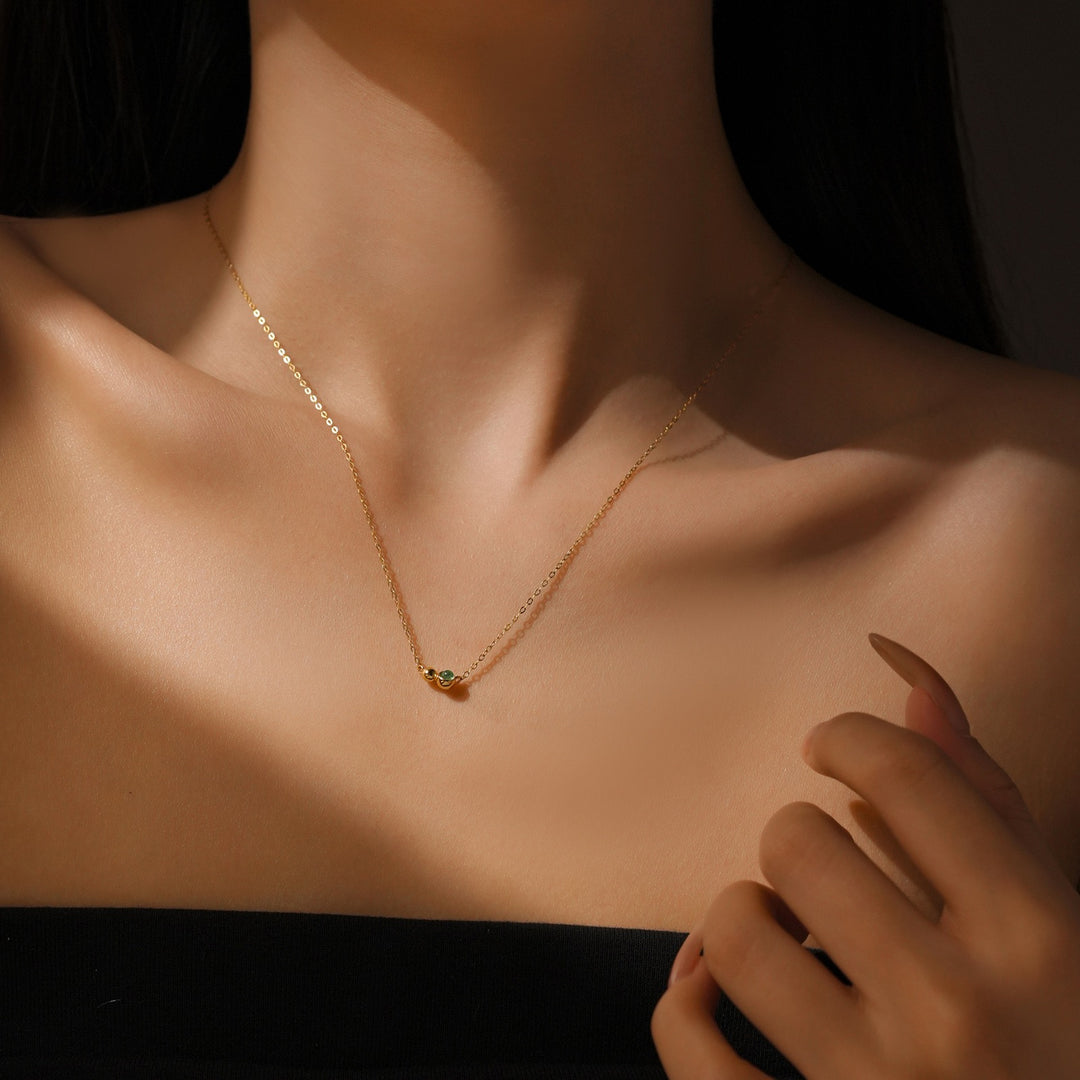 Golden Orbit Trio Necklace