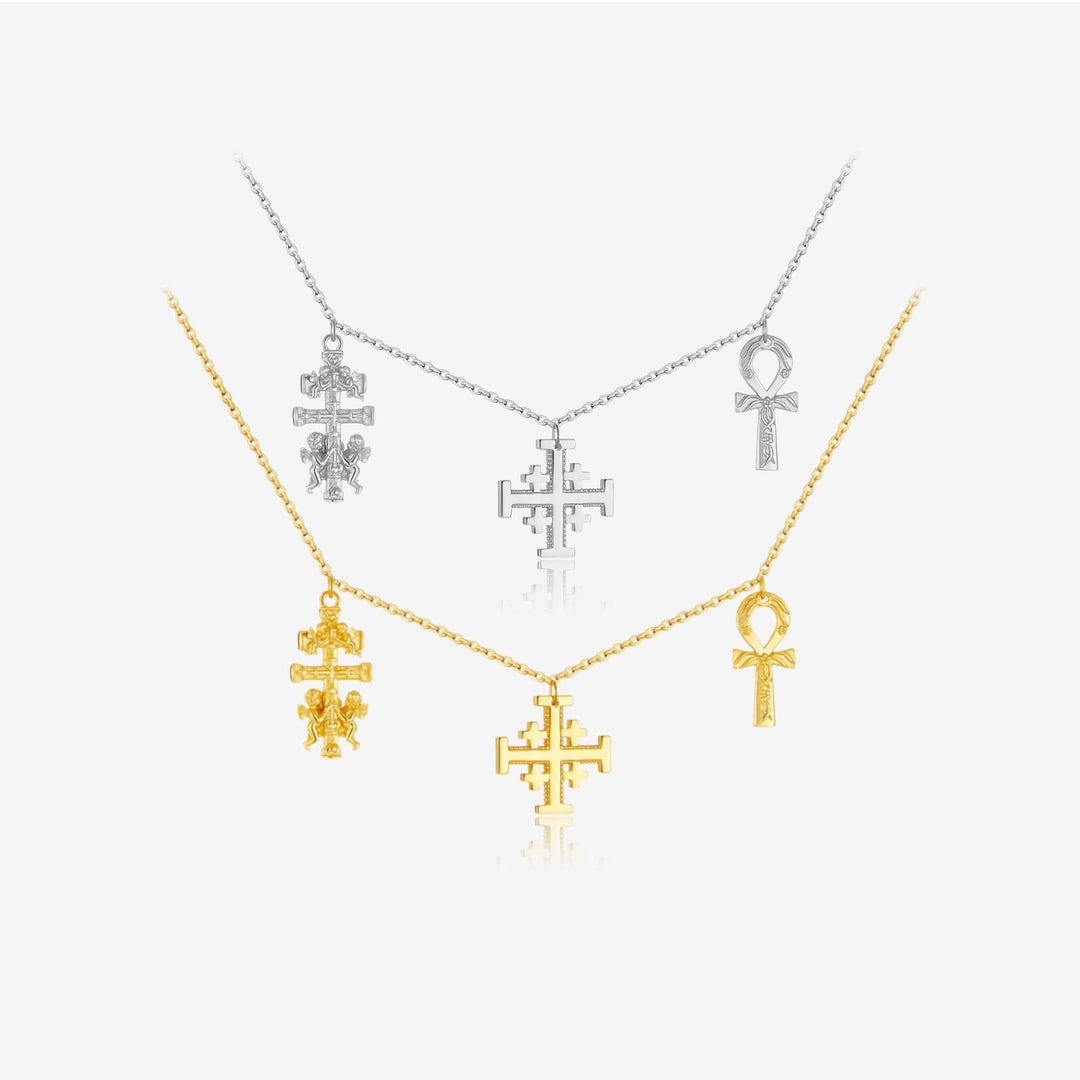 Sacred Trio Charm Necklace