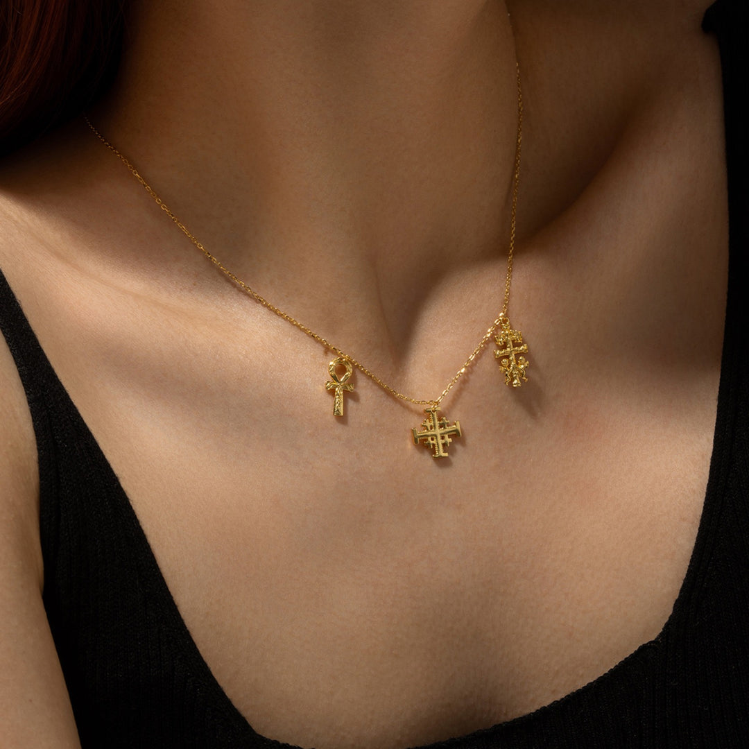 Sacred Trio Charm Necklace