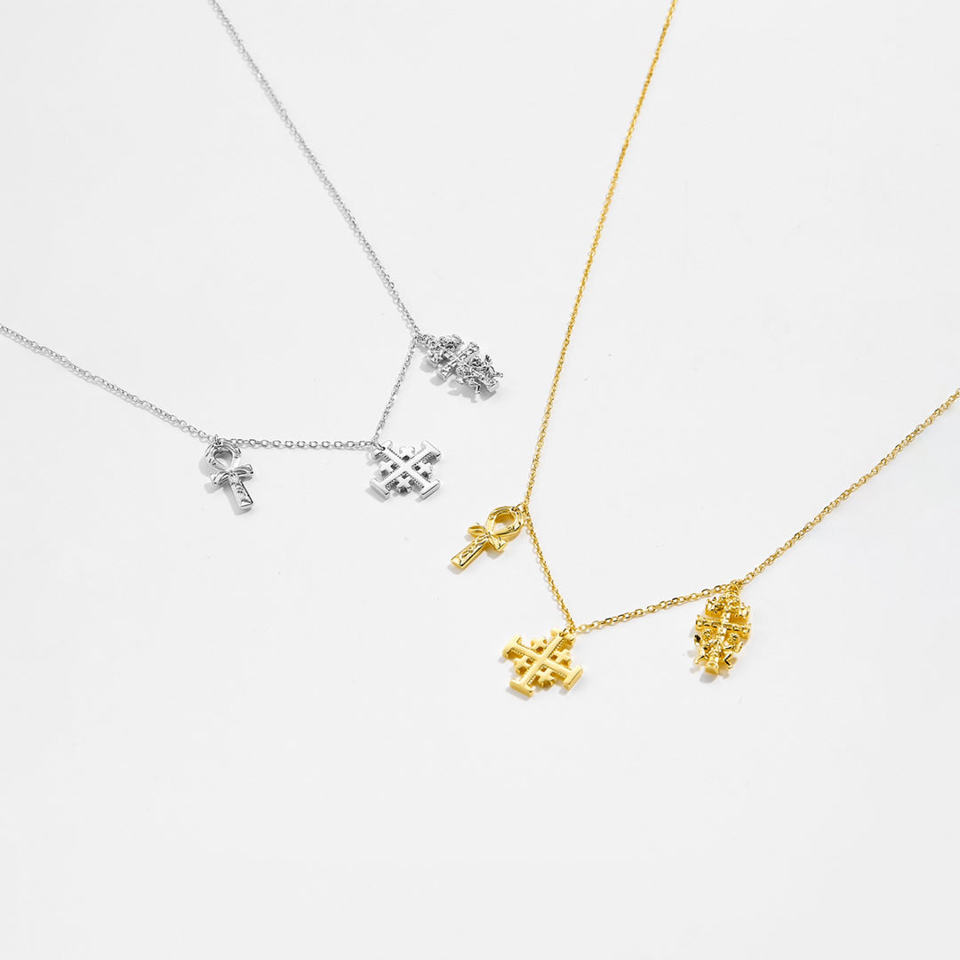 Sacred Trio Charm Necklace