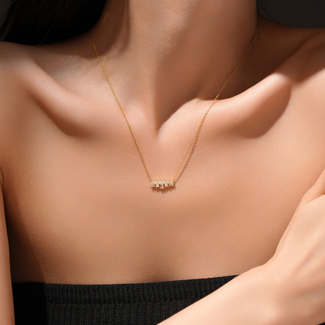 Lunar Beam Bar Necklace