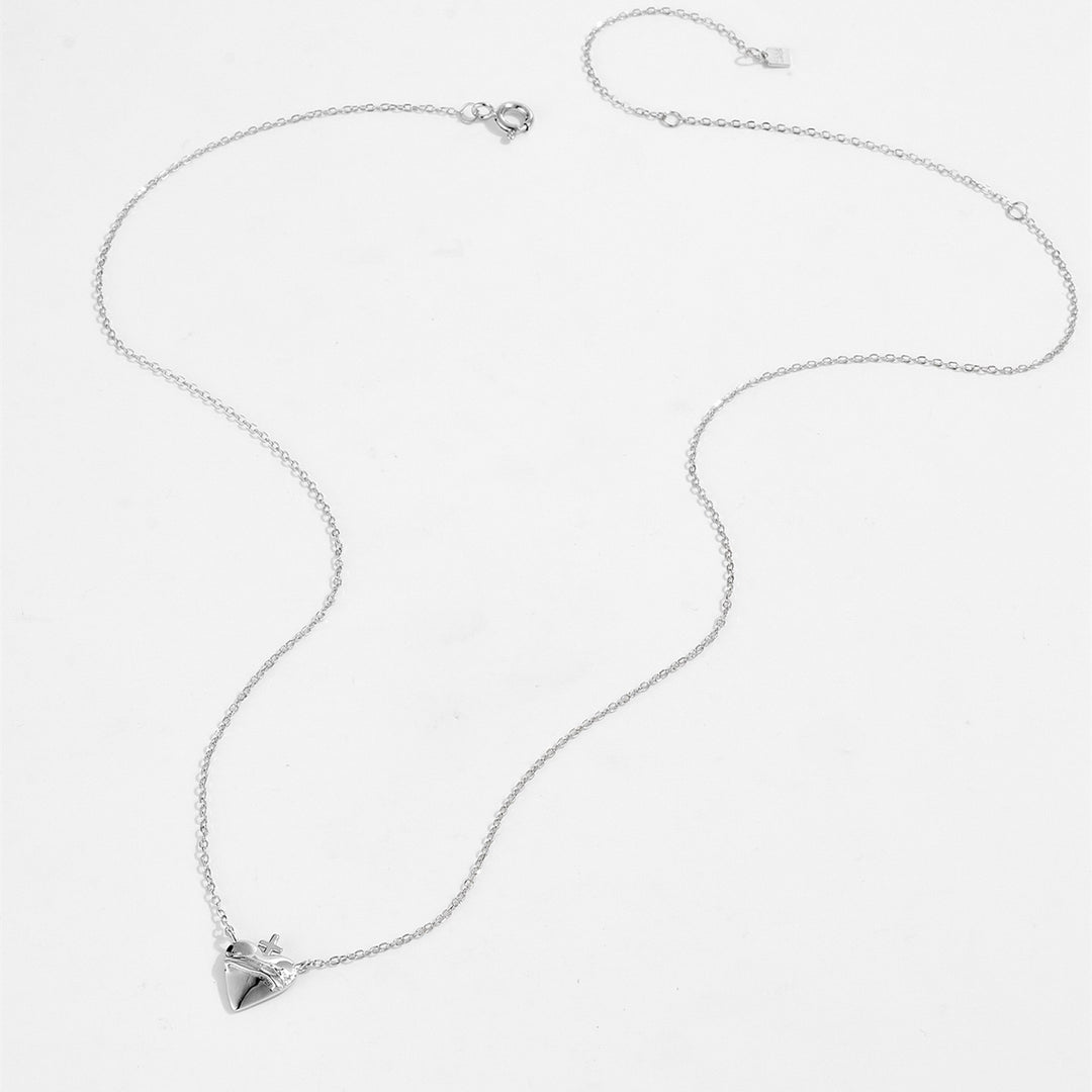 Sacred Flame Heart Necklace