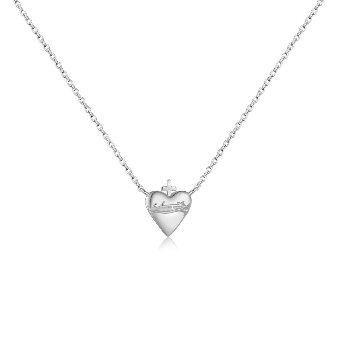Sacred Flame Heart Necklace
