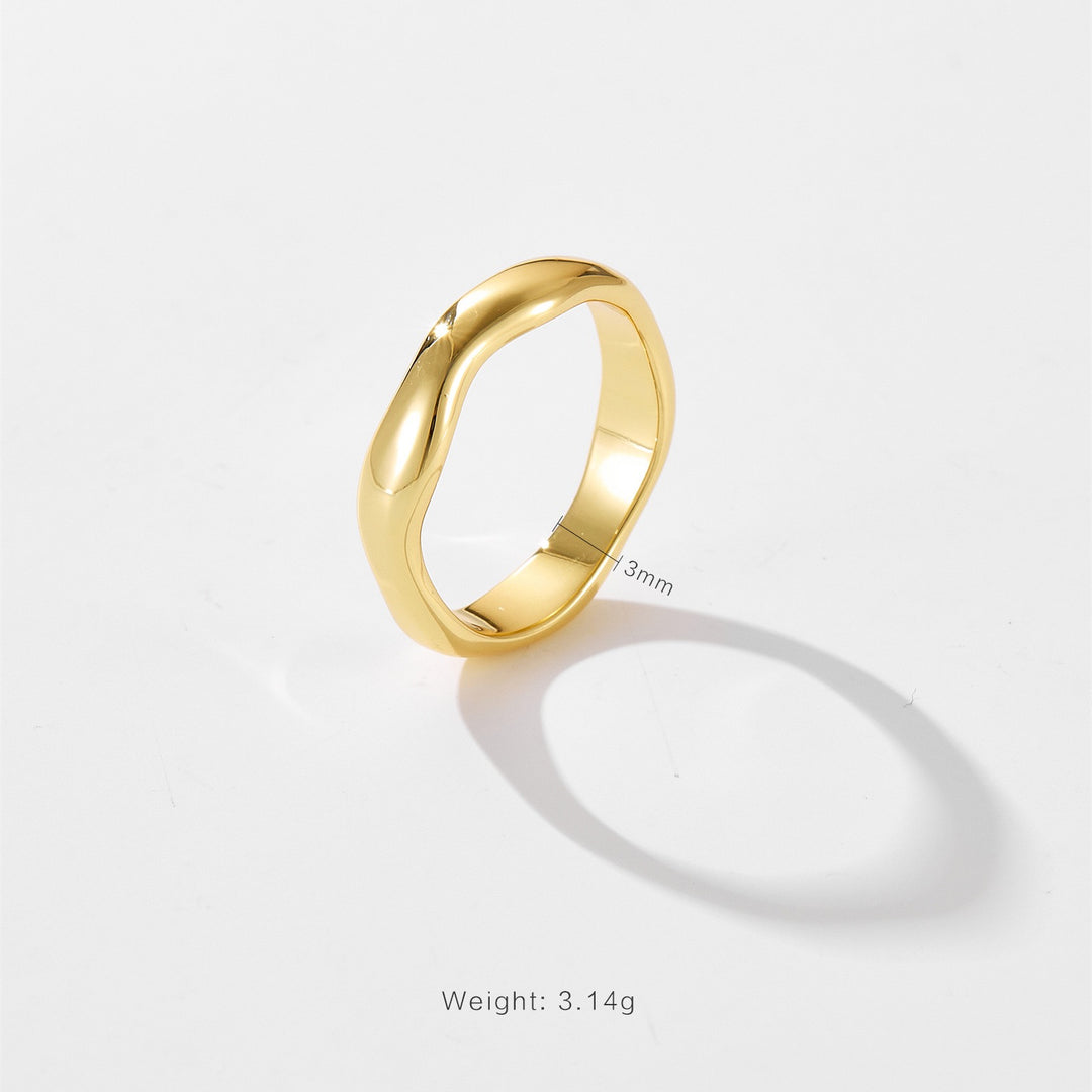Wave Band Ring
